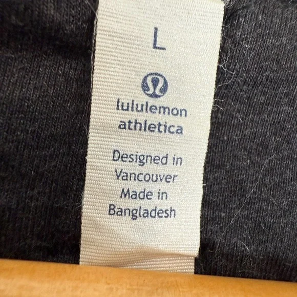 Lululemon Division Down Insulated Hybrid Puffer Jacket Mens Large Gray Black Zip